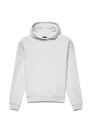 CON STAMPA RETRO - Sweat à capuche - grigio chiaro melange