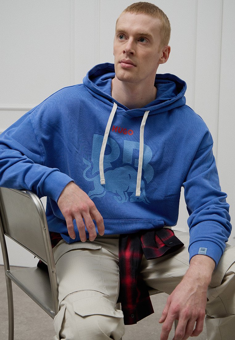 HUGO Hoodie blauw