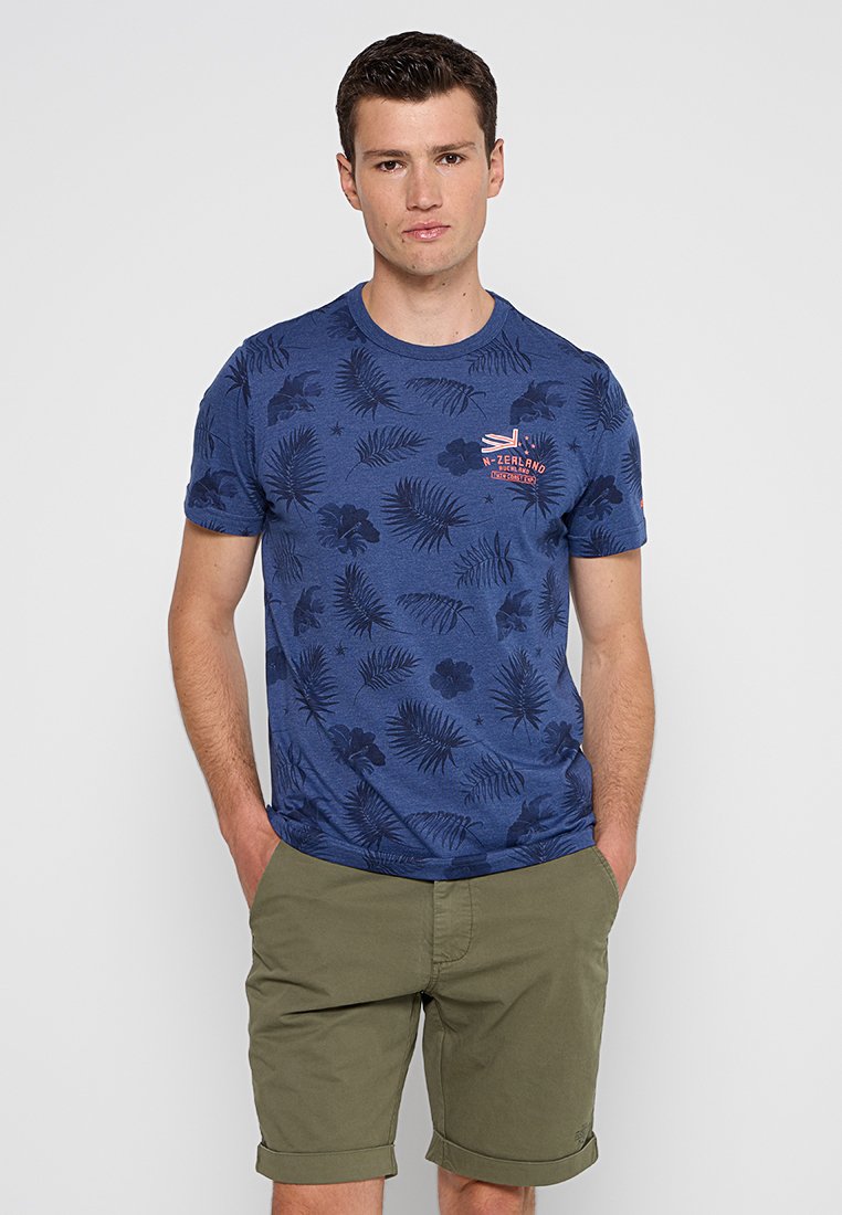 NZA New Zealand Auckland T-shirt print blauw NZA New Zealand Auckland T-shirt print blauw