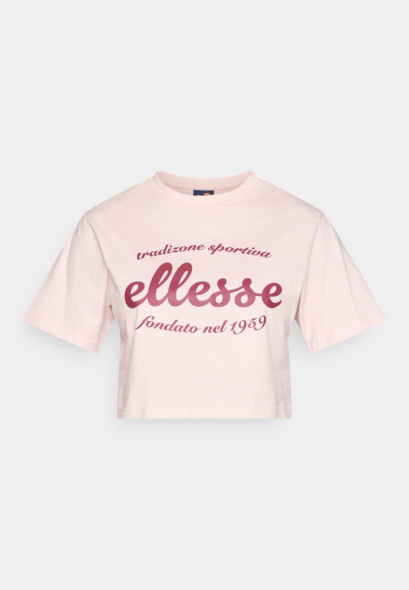 Ellesse T-shirt print donkerroze