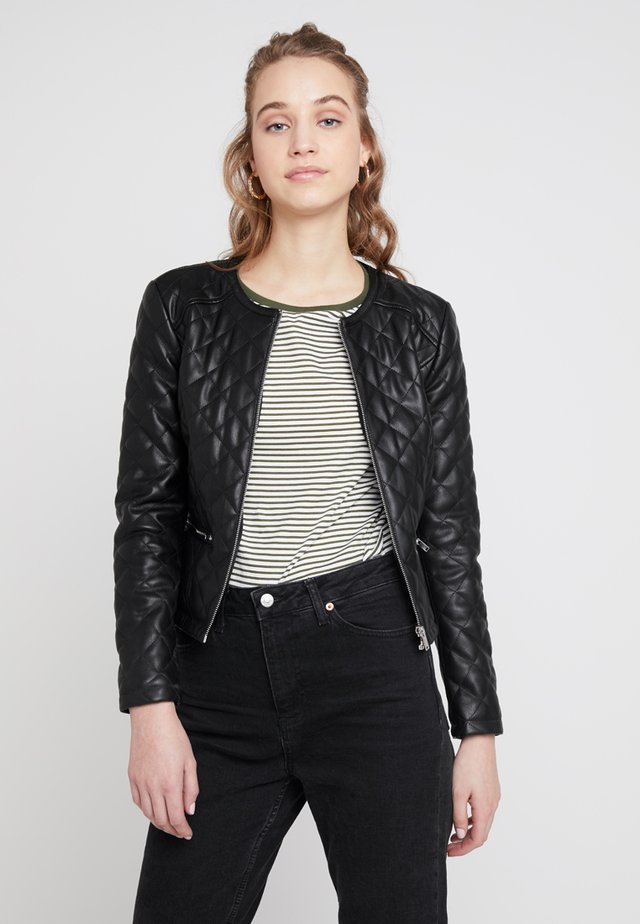 JDYFIA QUILT JACKET - Kunstlederjacke - black