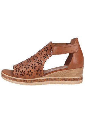 Sandalias de cuña - dark brown