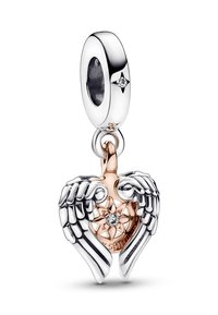 Pandora CELESTIAL COMPASS WINGS DANGLE - Talizman - sterling silver and rose gold plated