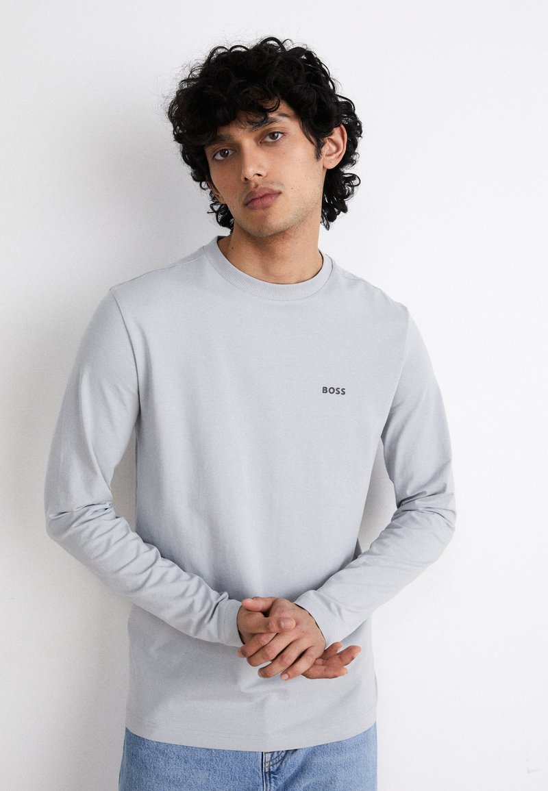 BOSS TEE LONG - Hosszú ujjú felső - light/pastel grey