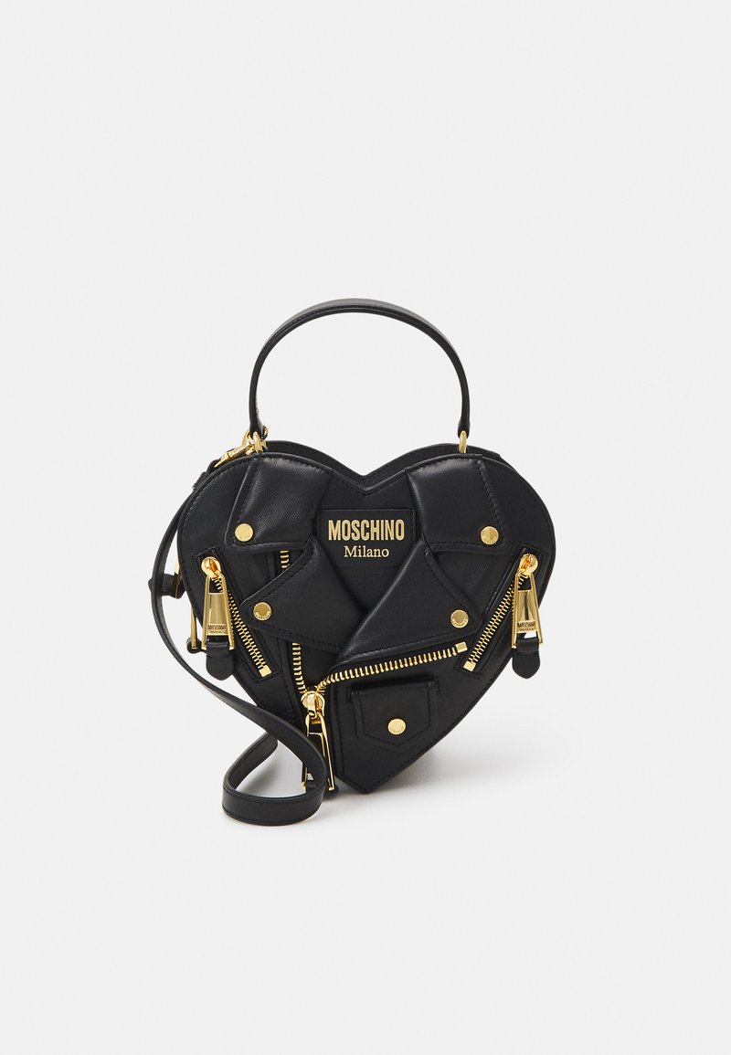 MOSCHINO BIKER BAG - Handväska - fantasy black