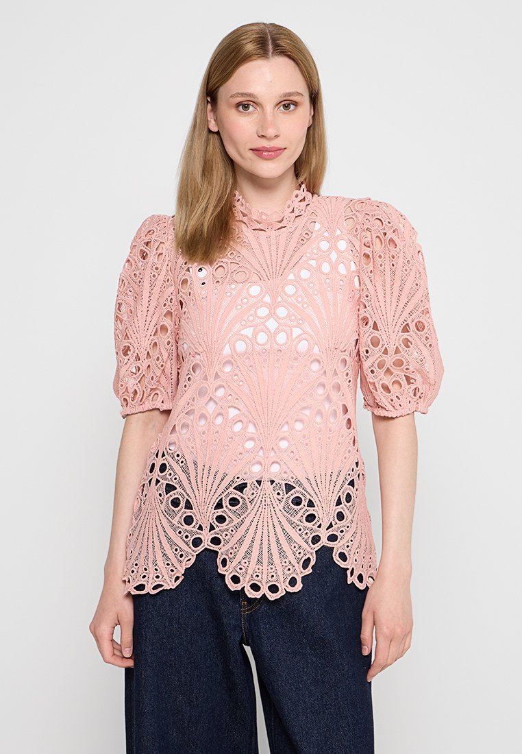 Apricot Blouse donkerroze