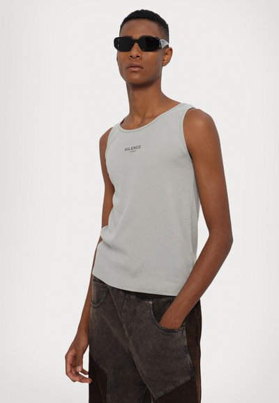 Han Kjøbenhavn SLIM TANK UNISEX - Μπλούζα - steel grey
