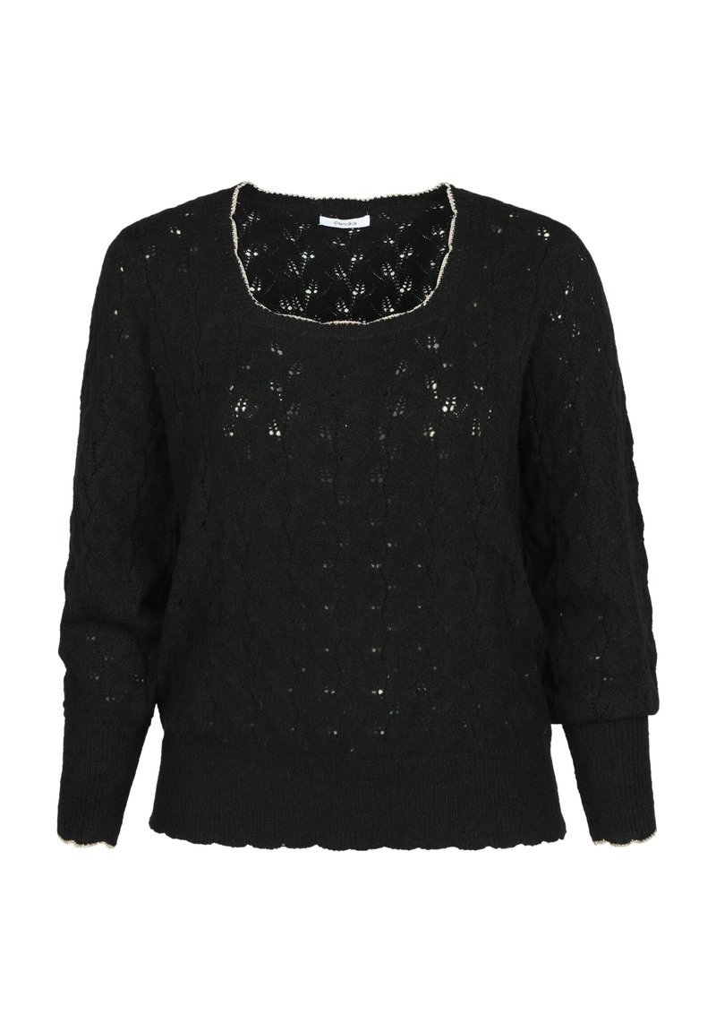 Damen Strickjacken | Paprika Strickpullover black/schwarz - IW54132 Damen Strickjacken | Paprika Strickpullover black/schwarz - IW54132