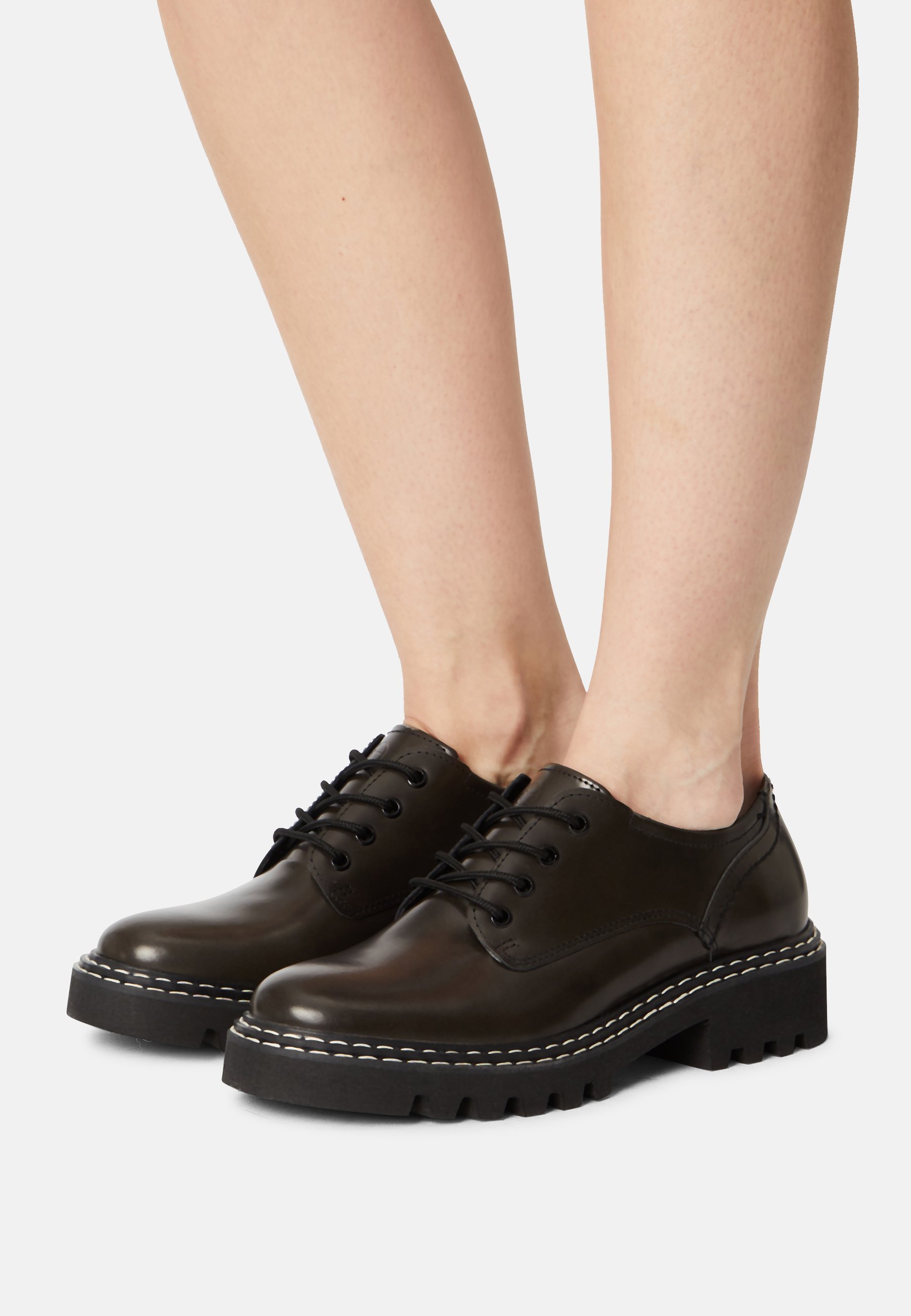 Tamaris Veterschoenen - grey brush/grijs - Zalando.nl