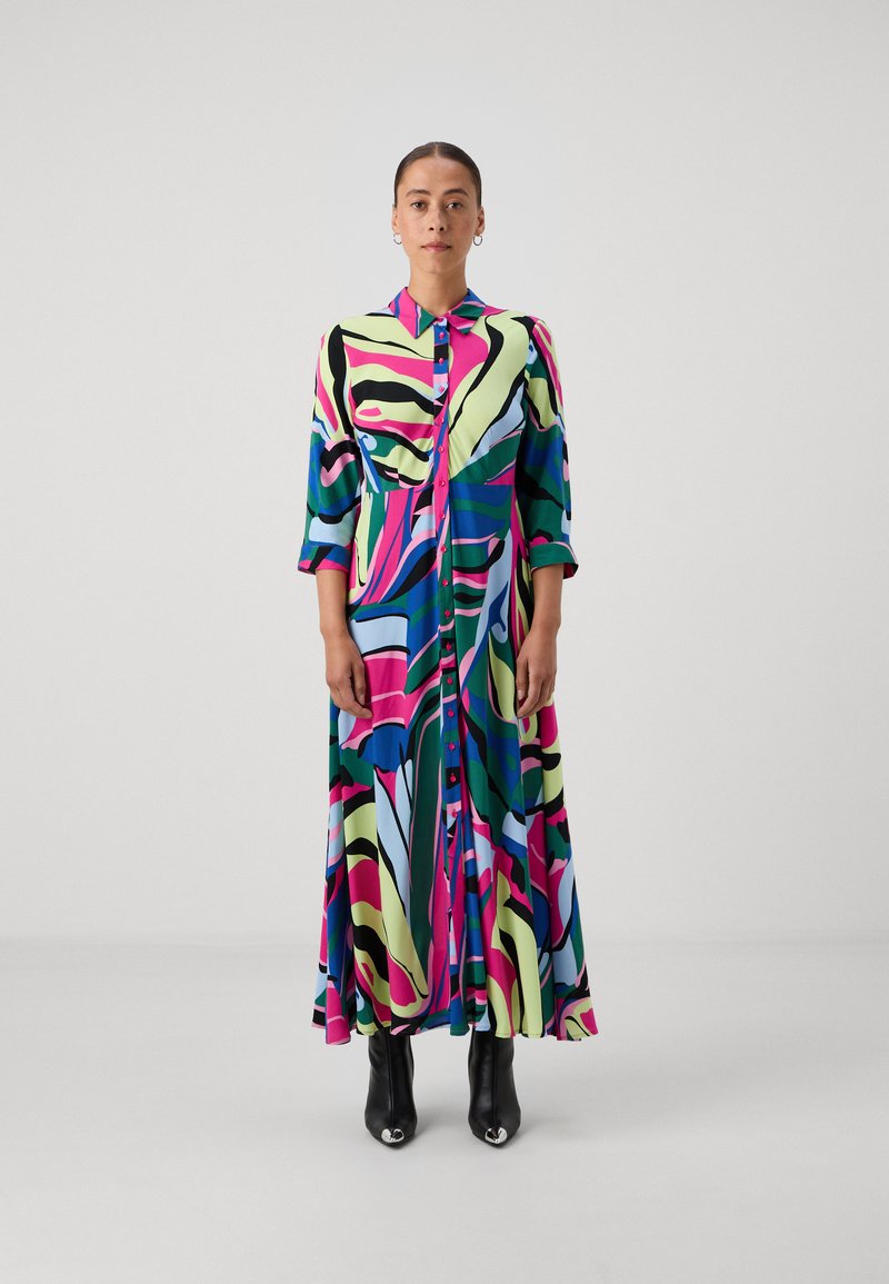 YASSavanna Long Shirt Dress- Zebra Print