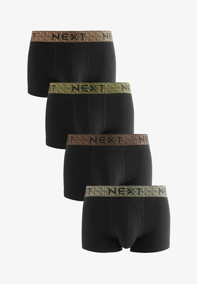 Next 4 PACK - Apakšbikses - black metallic chain pattern waistband