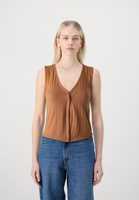 ONLY - ONLLAVI - Waistcoat - argan oil Thumbnail Image 1