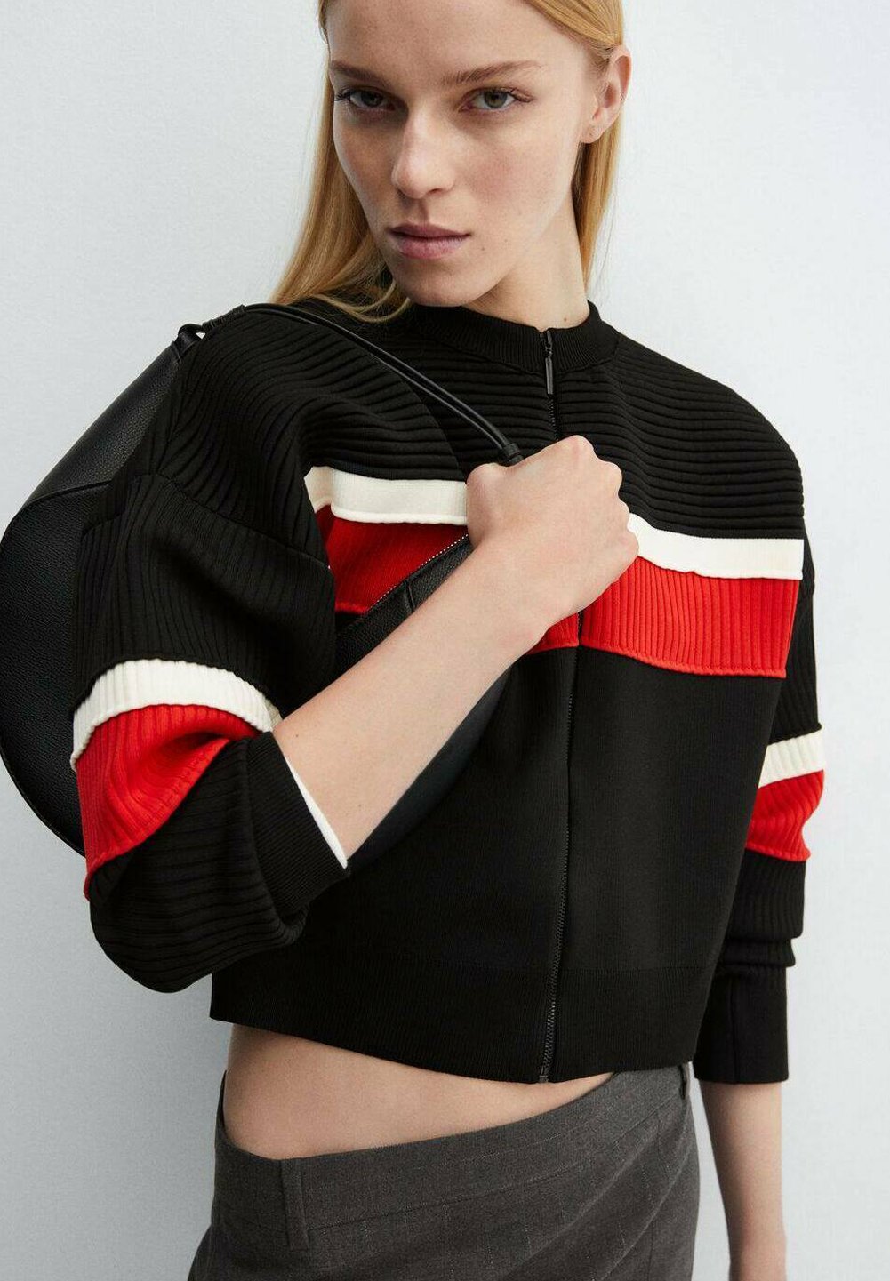 Bomber Femme En Suédine - Veste Courte Chaude, Style Chic - Blouson Mi-saison Automne/hiver