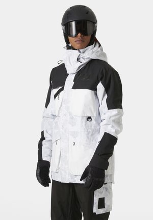 Helly Hansen ULLR D HERITAGE LONG - Chaqueta de esquí - grey fog snow camo aop