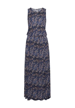 Jerseykleid - blau rosé bedruckt