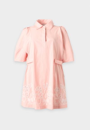 Stine Goya, BRODERIE STRUCTURED SLEEVE DRESS - Särkkleit - light pink