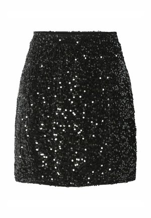 Pieces Minifalda - black