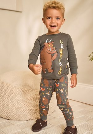 Next, SINGLE LICENSE SNUGGLE - Nattøj sæt - charcoal grey brown gruffalo