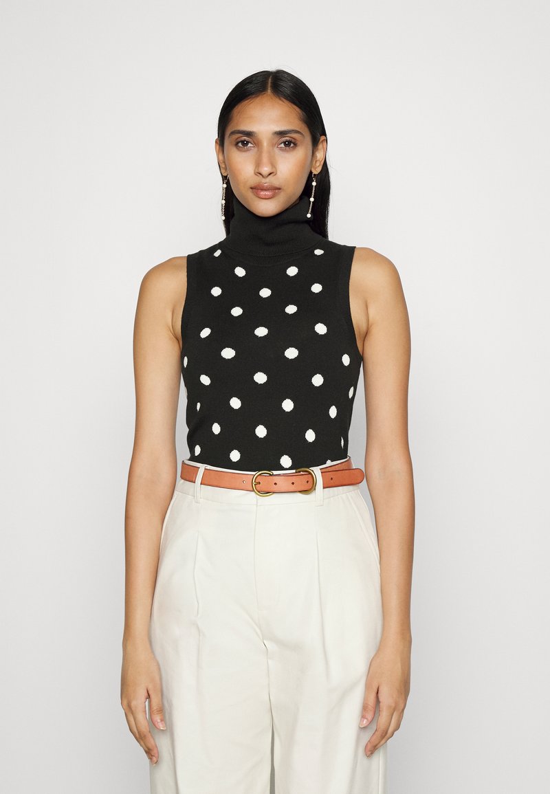 Polo Ralph Lauren SLEEVELESS Jumper black/cream/black Zalando.co.uk