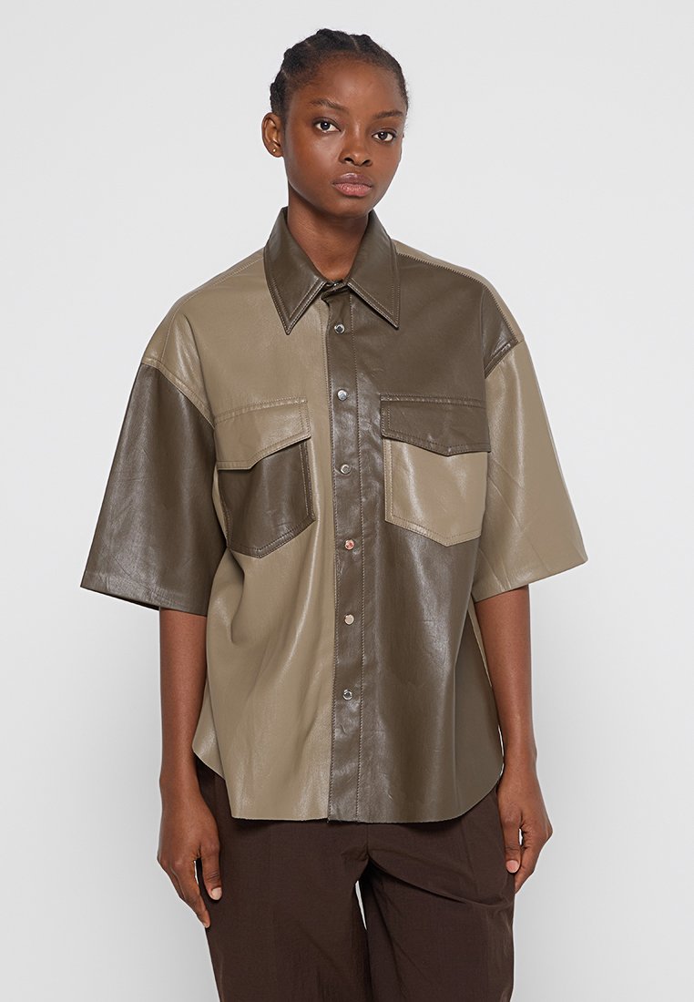 Nanushka Overhemdblouse grijs Nanushka Overhemdblouse grijs