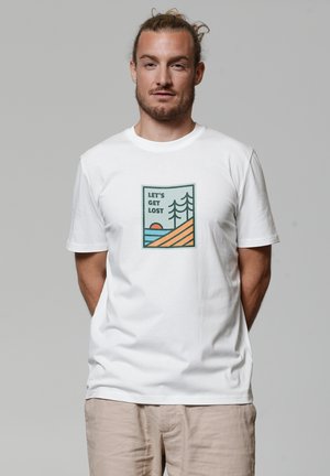 LET'S GET LOST - Print T-shirt - off white