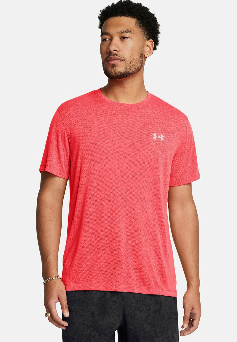 Under Armour LAUNCH CAMO - Camiseta deportiva - racer red