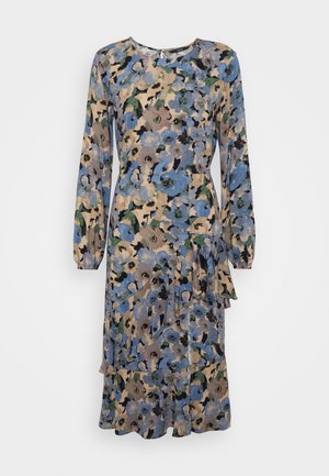VMANNA SLIT CALF DRESS - Kjole - china blue