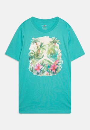 POOLSIDE - T-shirt imprimé - washed teal