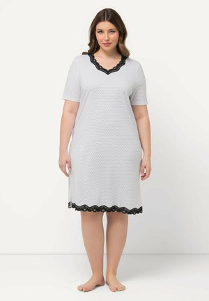 POLKA DOT SHORT SLEEVE V-NECK  - Yöpaita - snow white