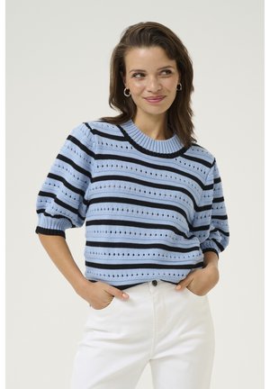 KAEVELYN - T-shirts print - soft chambray   black stripe
