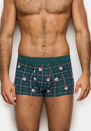 DISNEY HOLIDAY CHEERS - Boxer Briefs - dark green checkered