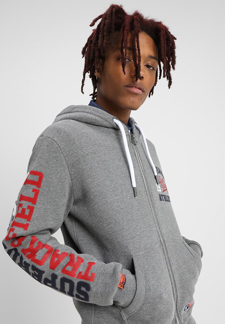 Superdry TRACK & FIELD Hoodie met rits greenGroen Topman SANTA MONICA Sweater greenGroen Zalando.nl
