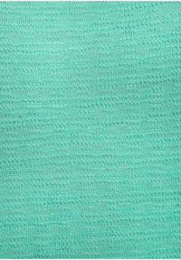 Strukturierter Stoff in einem lebhaften Türkis, mit einem gewebten Muster und subtilen Variationen in Farbton und Glanz. Weiche und glatte Textur.