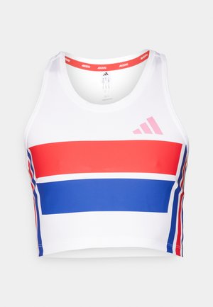 adidas Performance ADIZERO RETRO CROP - Top - white
