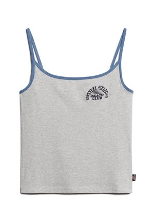 Superdry & Co ESSENTIAL BRANDED CAMI - Top - grey marl