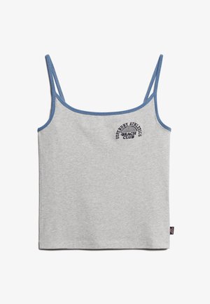Superdry & Co ESSENTIAL BRANDED CAMI - Top - grey marl