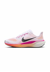 W AIR ZOOM PEGASUS 41 - Väglöparskor - white fire pink orange pulse black