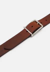 Pier One LEATHER - Klassiske belter - cognac/silver-coloured