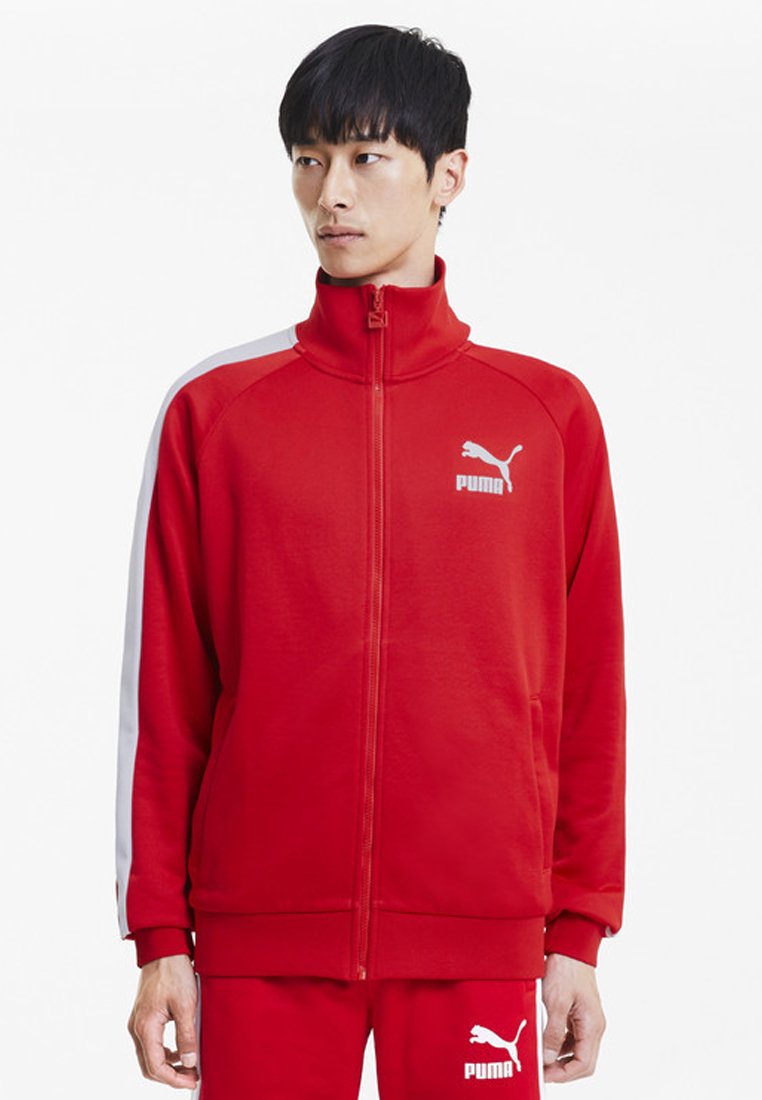 puma tracksuit red