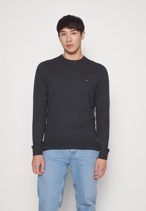 PIMA ORG CREW NECK - Strickpullover - dark grey heather