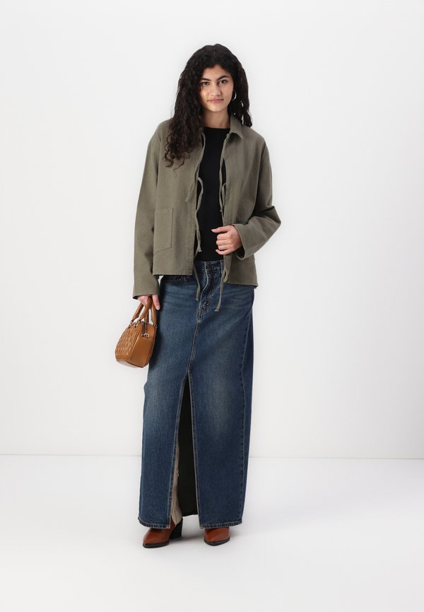 ONLDREW BOW JACKET - Denim jacket - kalamata4