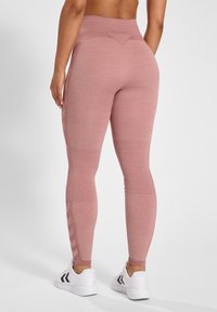 Hummel SEAMLESS MID - Tights - woodrose rose taupe melange