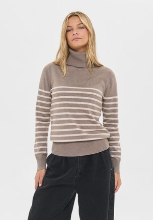MILA ROLLNECK  - Svetrík - atmos gray morn stripe