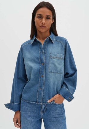 BOXY CROPPED - Overhemdblouse - mid drift blue