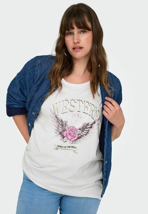 CARKONI - T-shirt con stampa - white