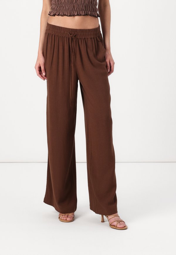 SLFVIVA GULIA LONG SUN - Trousers - chestnut