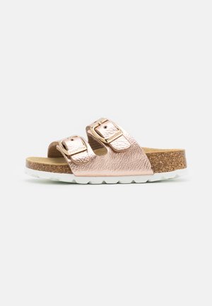 FUSSBETTPANTOFFEL SANDALS - Tohvelit - bronze