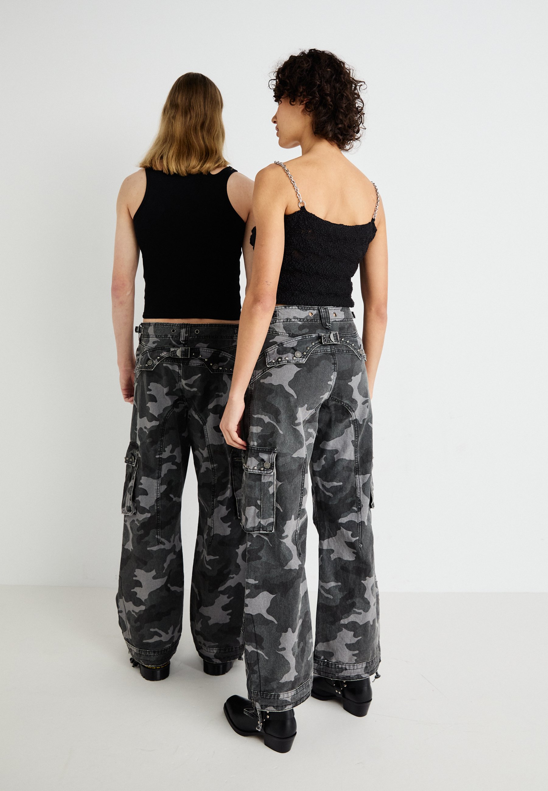 Jaded London TROOPER PANT UNISEX - Cargo trousers - black