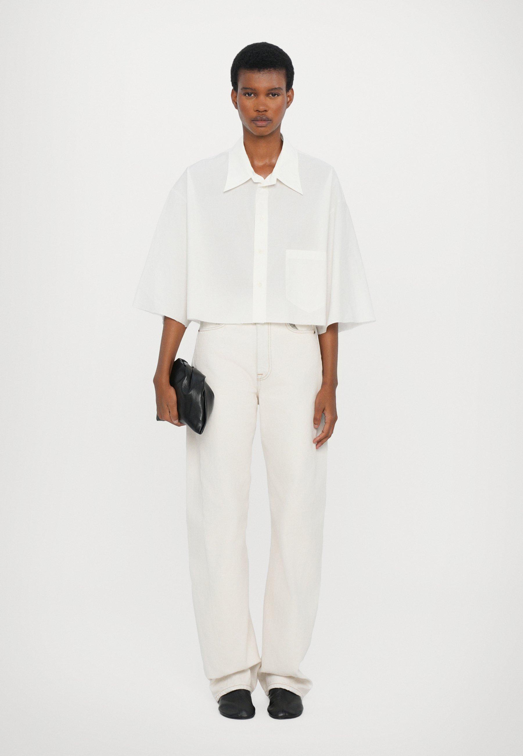 MM6 Maison Margiela PANTS POCKETS - Relaxed fit jeans - off white