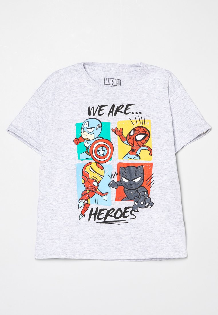 Marvel T-shirt print grijs